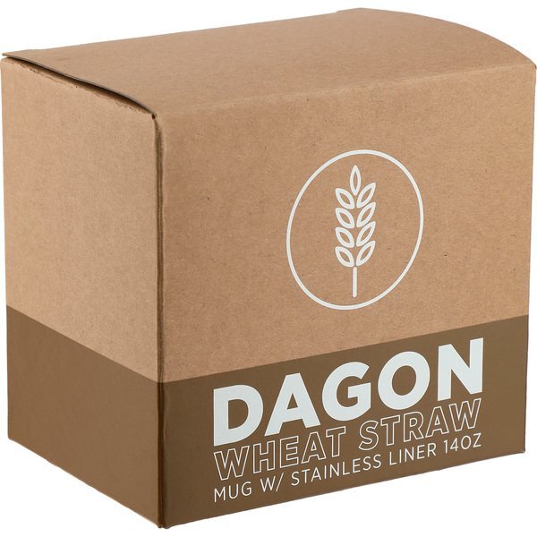 Dagon Wheat Straw Mug w/ Stainless Liner, 14oz.