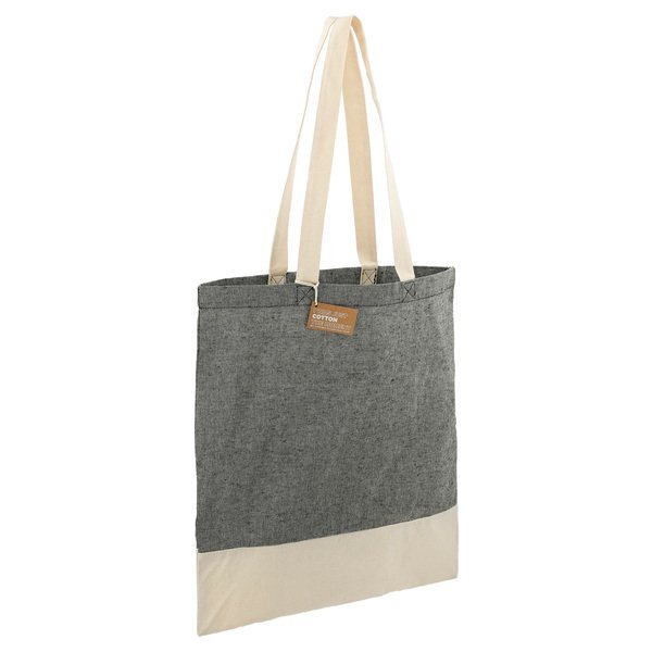 Split Recycled 5oz Cotton Twill Convention Tote