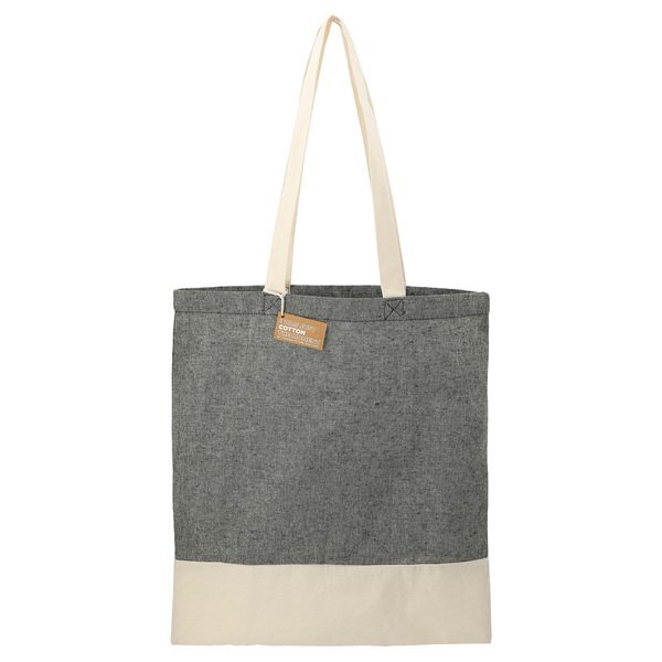 Split Recycled 5oz Cotton Twill Convention Tote