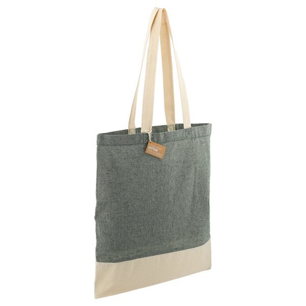 Split Recycled 5oz Cotton Twill Convention Tote