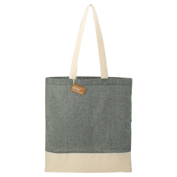 Split Recycled 5oz Cotton Twill Convention Tote