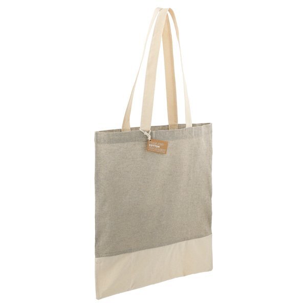 Split Recycled 5oz Cotton Twill Convention Tote