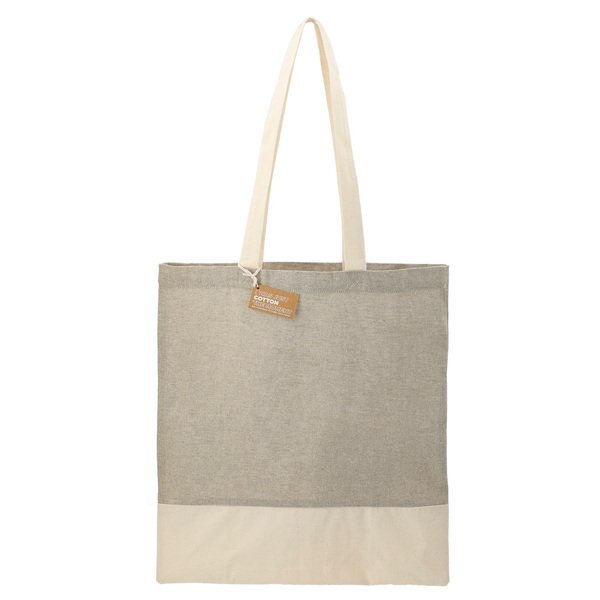 Split Recycled 5oz Cotton Twill Convention Tote