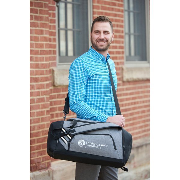 Sebring Convertible Polyester Graphite Duffel, 22-1/2"