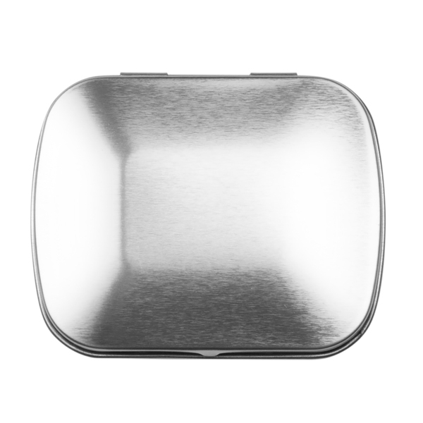 Ribbon Shaped Mints in Domed Tin