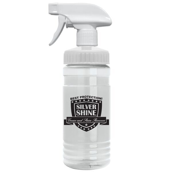 Transparent Spray Bottle w/ Spray Nozzle, 20oz.