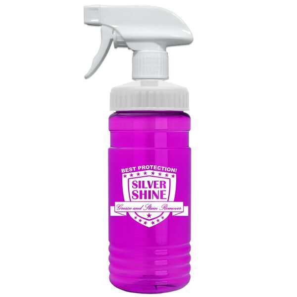Transparent Spray Bottle w/ Spray Nozzle, 20oz.
