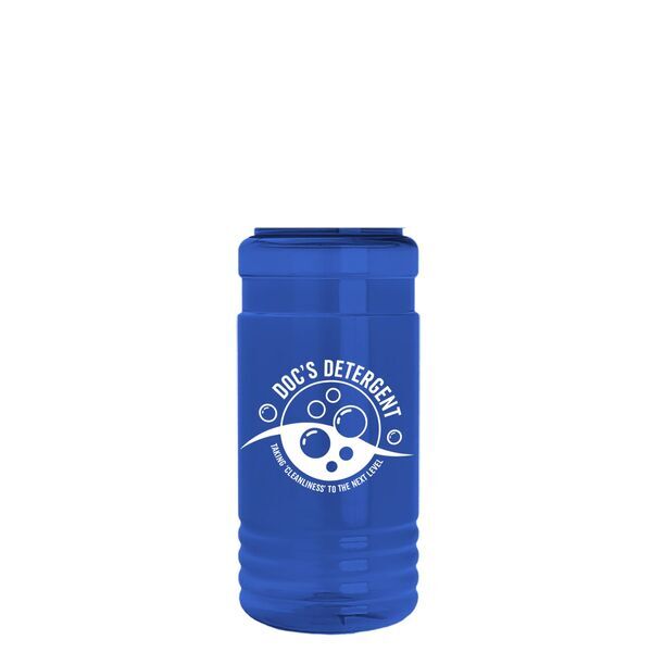 Transparent Bottle w/ Pump Lid, 20oz.