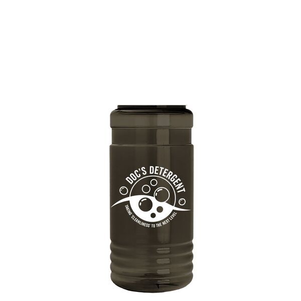 Transparent Bottle w/ Pump Lid, 20oz.