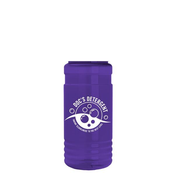 Transparent Bottle w/ Pump Lid, 20oz.