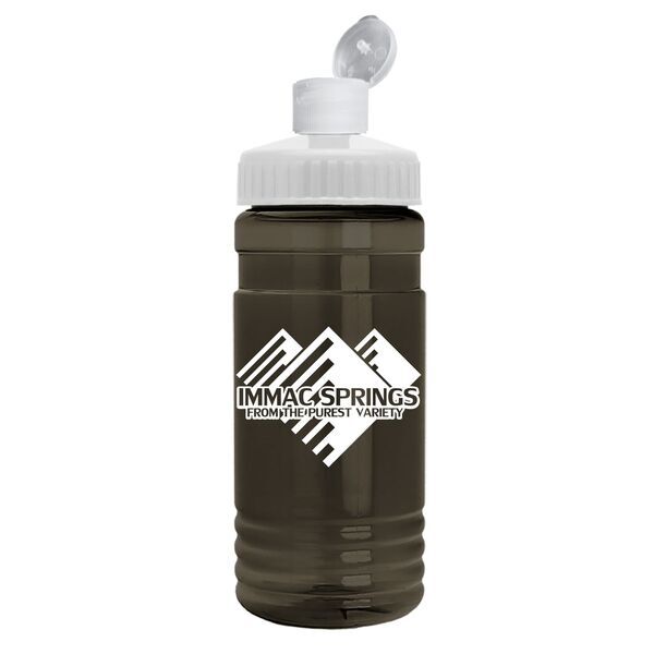 Transparent Bottle w/ Flip Top Dispenser, 20oz.
