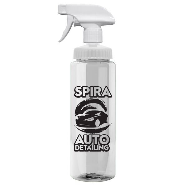 Transparent Spray Bottle w/ Spray Nozzle, 32oz.