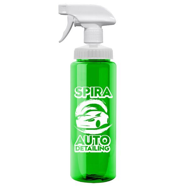 Transparent Spray Bottle w/ Spray Nozzle, 32oz.