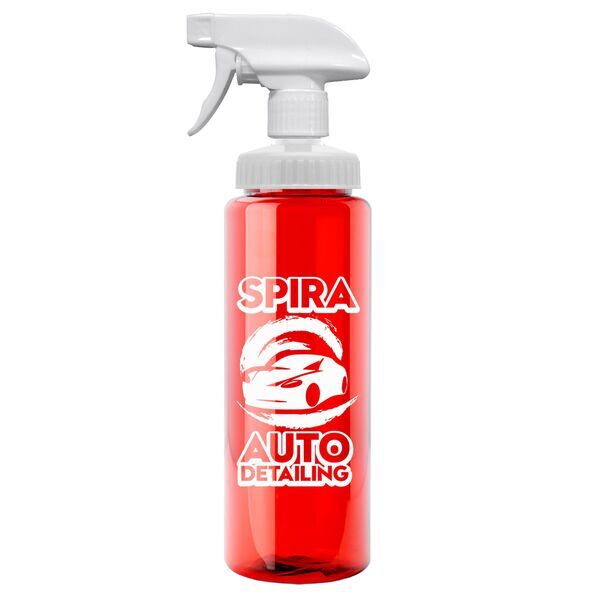 Transparent Spray Bottle w/ Spray Nozzle, 32oz.