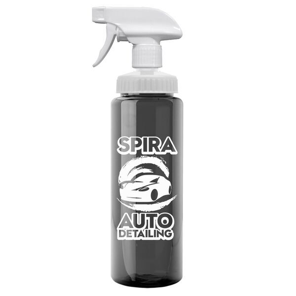 Transparent Spray Bottle w/ Spray Nozzle, 32oz.