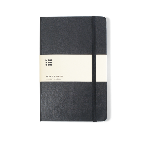 Moleskine® Hard Cover Unlined Large Notebook, 5" x 8-1/4"
