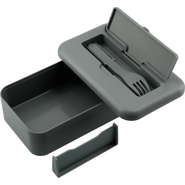 Bamboo Fiber Lunch Box with Utensil Pocket