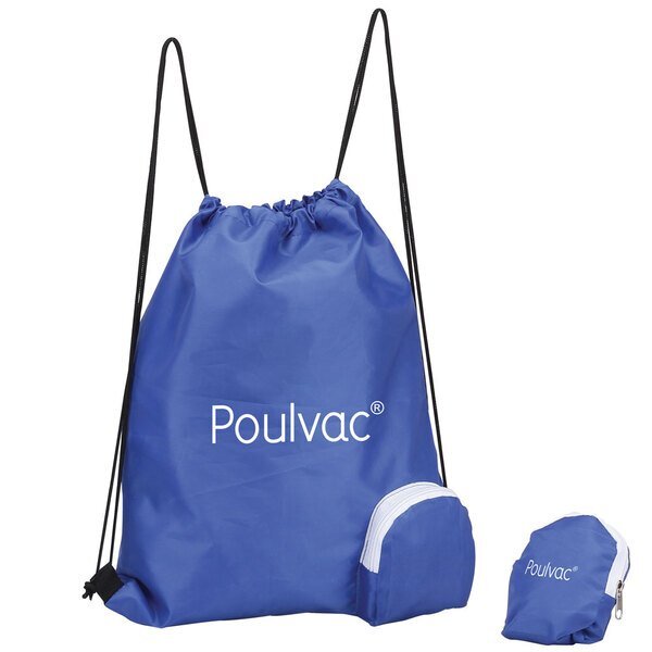 Folding Polyester Drawstring Backpack