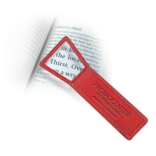 Leather Magnifying Bookmark