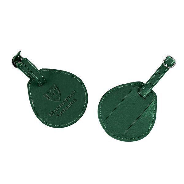 Leather Tear Drop Luggage Tag