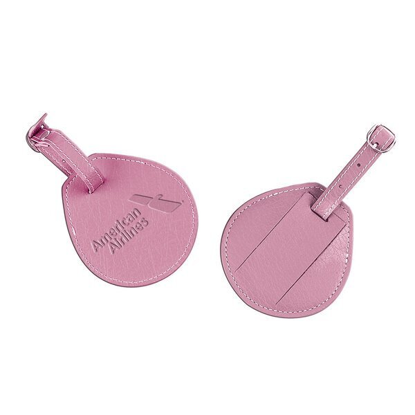 Leather Tear Drop Luggage Tag