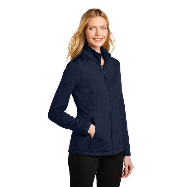 Port Authority® Grid Fleece Ladies' Jacket