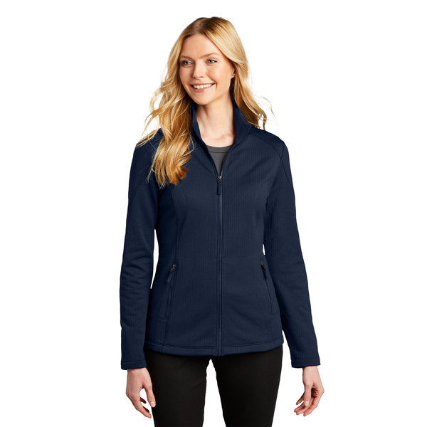 Port Authority® Grid Fleece Ladies' Jacket