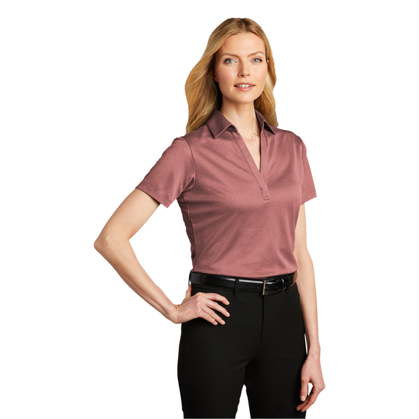 Port Authority® Heathered Silk Touch™ Performance Ladies' Polo