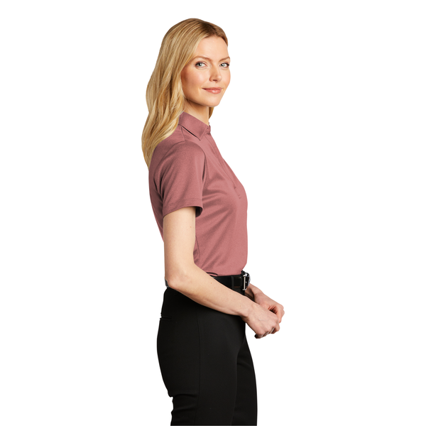 Port Authority® Heathered Silk Touch™ Performance Ladies' Polo