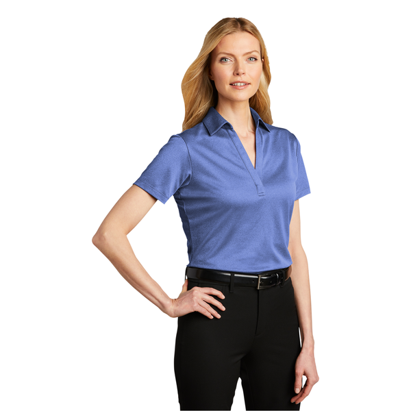 Port Authority® Heathered Silk Touch™ Performance Ladies' Polo