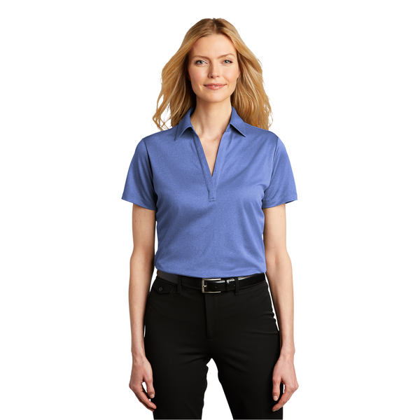 Port Authority® Heathered Silk Touch™ Performance Ladies' Polo