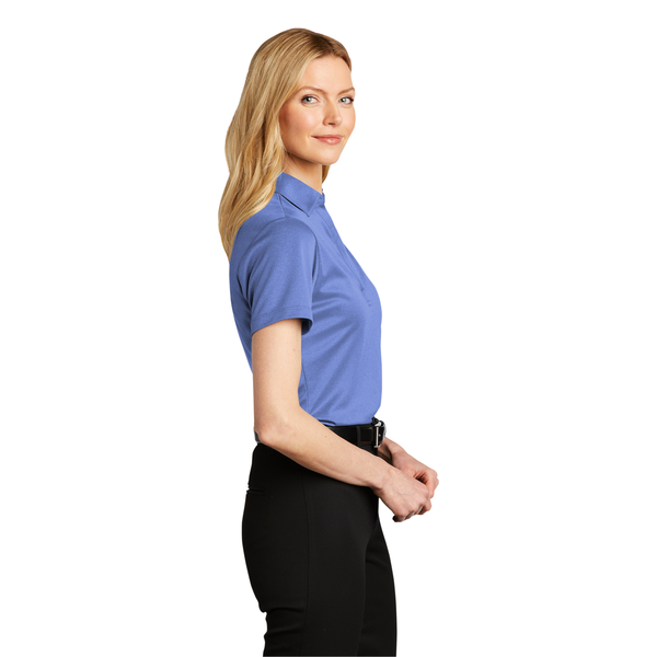 Port Authority® Heathered Silk Touch™ Performance Ladies' Polo