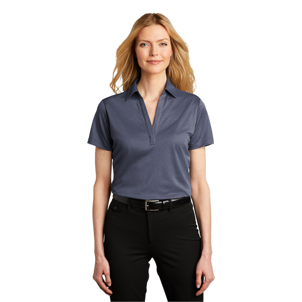 Port Authority® Heathered Silk Touch™ Performance Ladies' Polo