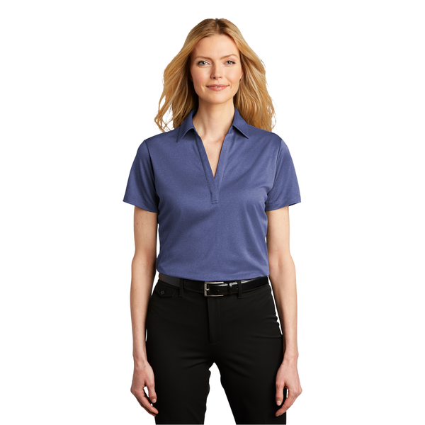 Port Authority® Heathered Silk Touch™ Performance Ladies' Polo