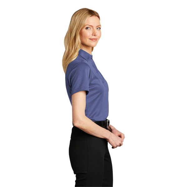 Port Authority® Heathered Silk Touch™ Performance Ladies' Polo