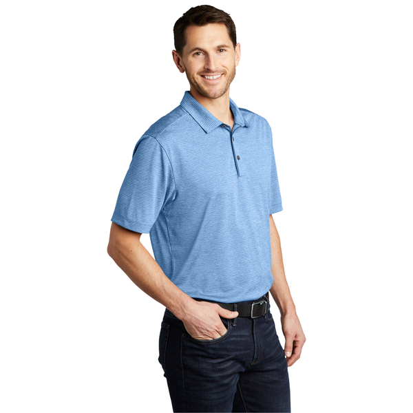 Port Authority® Shadow Stripe Polyester Men's Polo