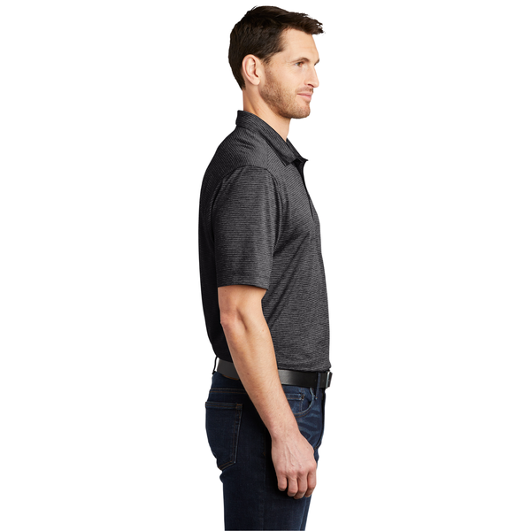 Port Authority® Shadow Stripe Polyester Men's Polo