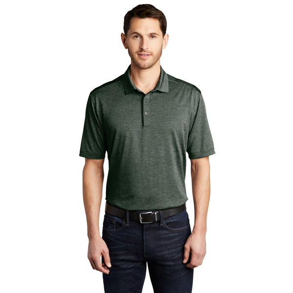 Port Authority® Shadow Stripe Polyester Men's Polo