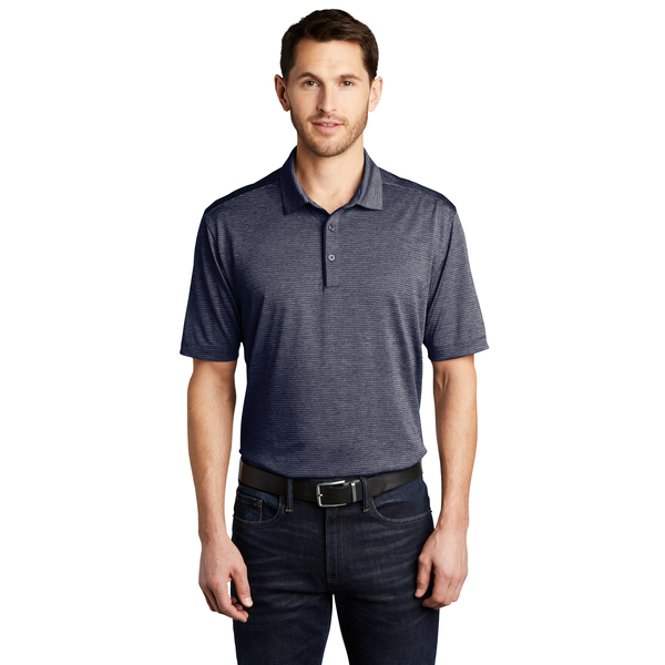 Port Authority® Shadow Stripe Polyester Men's Polo