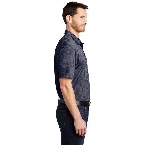 Port Authority® Shadow Stripe Polyester Men's Polo