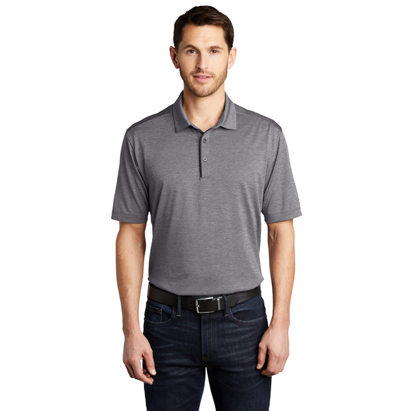 Port Authority® Shadow Stripe Polyester Men's Polo