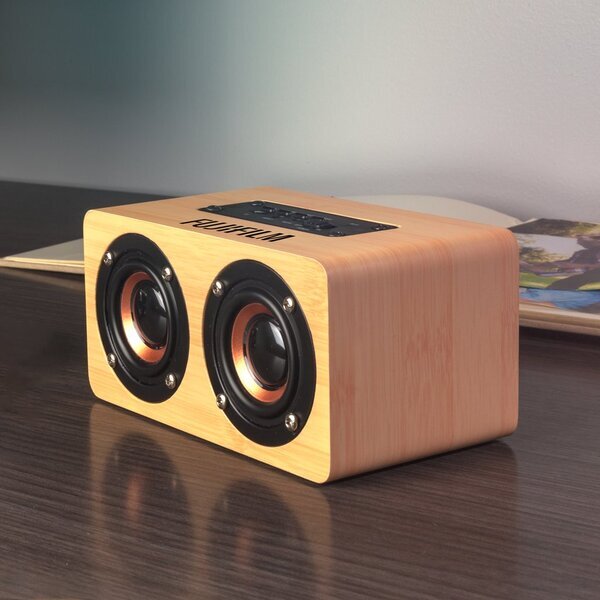 Double Dip™ Bamboo Bluetooth Wireless Speaker
