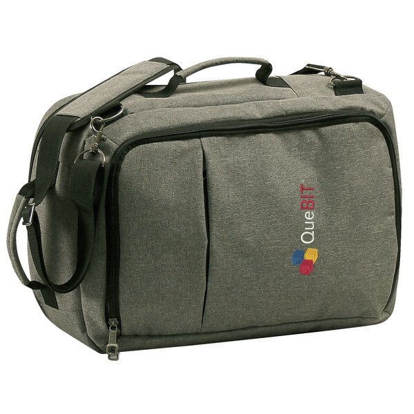 Fusion Heathered Polyester Convertible Backpack & Briefcase