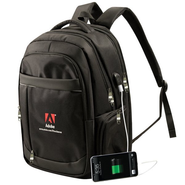 Vault 17" Polyester Laptop Backpack