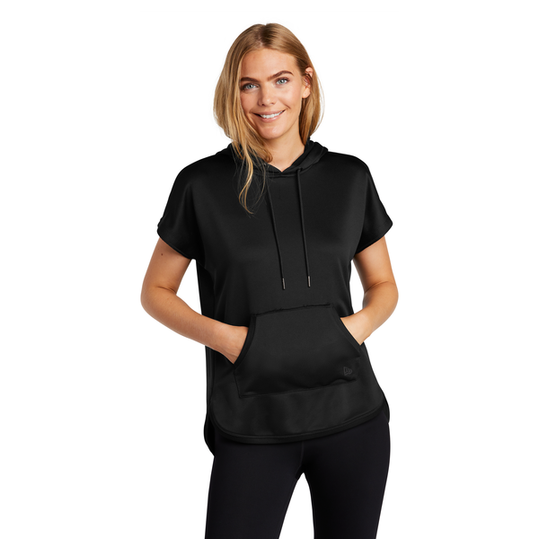 New Era® Performance Terry Short Sleeve Ladies' Hoodie