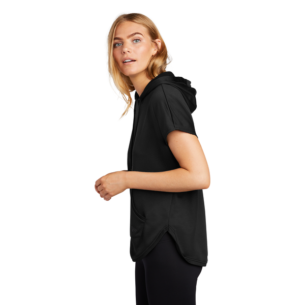 New Era® Performance Terry Short Sleeve Ladies' Hoodie
