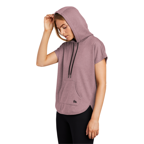 New Era® Performance Terry Short Sleeve Ladies' Hoodie