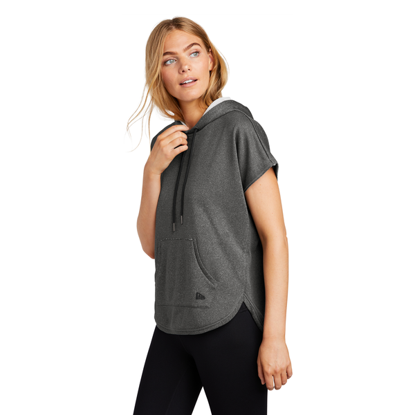 New Era® Performance Terry Short Sleeve Ladies' Hoodie