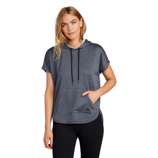 New Era® Performance Terry Short Sleeve Ladies' Hoodie