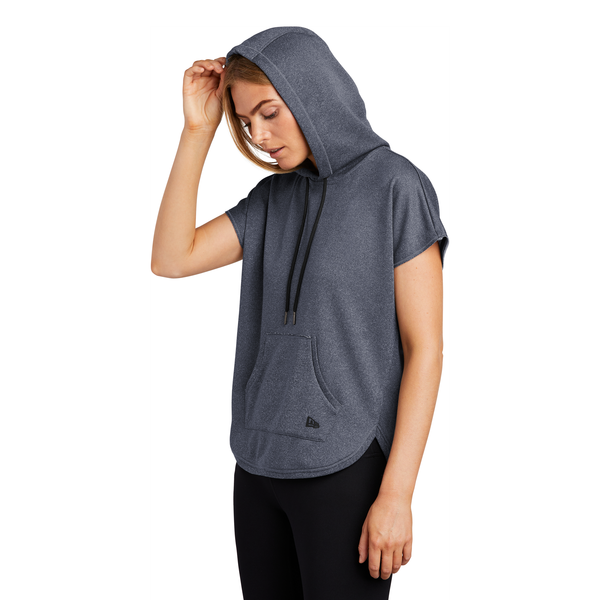 New Era® Performance Terry Short Sleeve Ladies' Hoodie